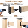 DN Mate 40 PCS Deck Railing Bracket Connectors for 2x4