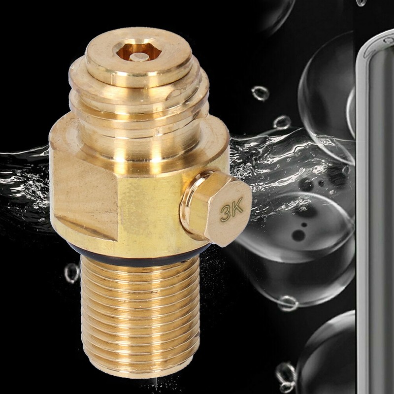 M18x1.5 Thread CO2 Cylinder Refill Adapter Pin Valve Converter Accessories