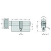 BASI Set of 2 V55 profile knob cylinders K35/30 mm,