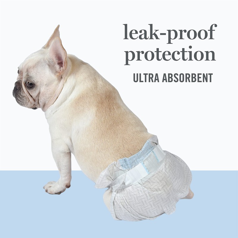 Martha Stewart for Pets Small Male Wraps-12-19"" Waist - 12