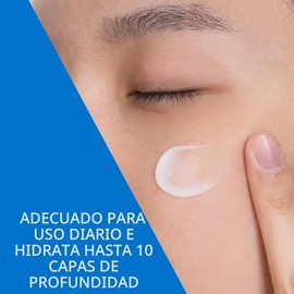CeraVe PM - Loción hidratante facial, crema de noche con ácido hialurónico y niacinamida, ultraligera, sin aceite, hidratante para cara, 3 onzas