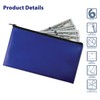 Better Office Products 6 Pack, Zippered Security Bank Deposit Bag,