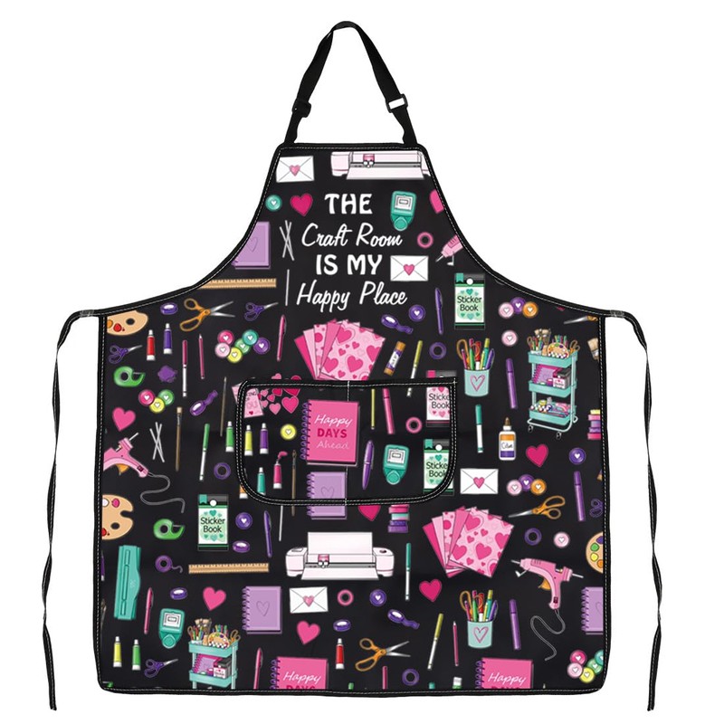 VAMSII Crafter Gift Crafting Love Apron With Pockets Sewing Lover