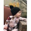 Funky Junque Exclusives Baby Knit Hat with Fur Pom Pom