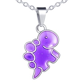 INFINIONLY Cute Seahorse Necklace Pendants, Stainless Steel Necklaces for Women and Girl, Creative Jewellery, Women's and Men's Necklace, Pendant's Colour Changes with Temperature