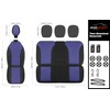 CAROMOP Breathable Cloth Fabric Car Seat Covers 2 Front Seats,Faux