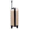 LJLB Elegant Gold Hardcase Trolley for Stress-Free Travels, Lightweight and