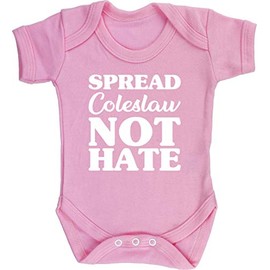 Hippowarehouse Spread coleslaw not hate baby vest bodysuit (short sleeve) boys girls