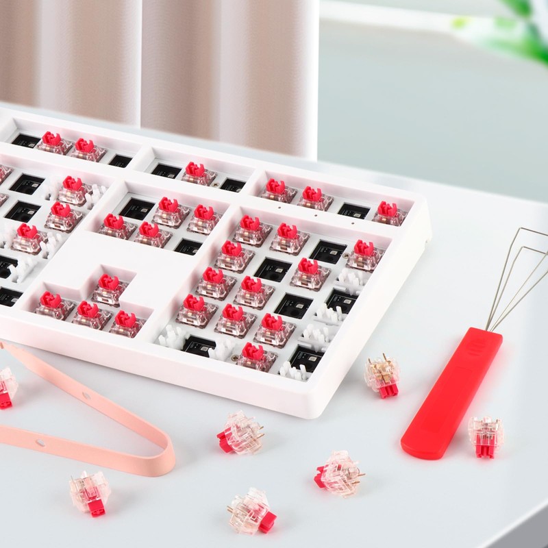 YIMAGUJRX V3 Red Cloud Keyboard Switch (Lubed Switches),5 pin 60±5gf