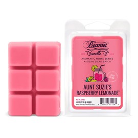 Aunt Suzie’s Raspberry Lemonade Wax Melt – Sweet Raspberry & Zesty Lemon Scent – 1 Pack of 6 Cubes by Beamer Candle Co.