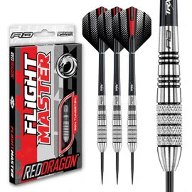 Red Dragon Sidewinde: 27g - 80% Dardos de Acero con Plumas, Eje de Dardos, Billetera & Red Dragon Gratis naipe