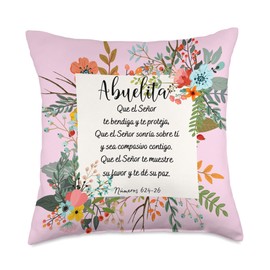 Regalos para Abuelita Abuela Best Gifts Oracion para Abuela Throw Pillow