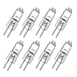 Haraqi Haraqi G4 halogenlampen8 Stck 20 Watt G4 Halogen-Stiftsockellampe Kapselglhlampen,12V G4 Halogenlampen, 300lm 2800K Warmwei? Dimmbar [Energieklasse G]