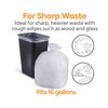 Staples Brighton Professional Linear Low-Density Trash Bags, Clear, 12-16 Gallon,