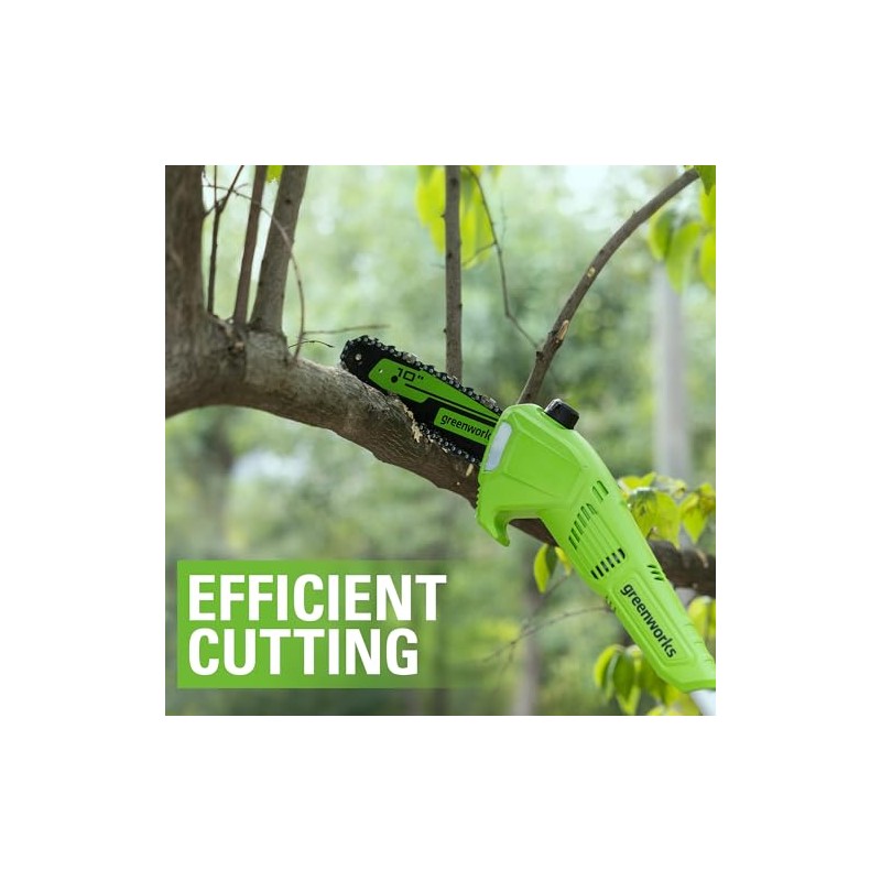 Greenworks 10" Replacement Pole Saw Bar and Chain Combo