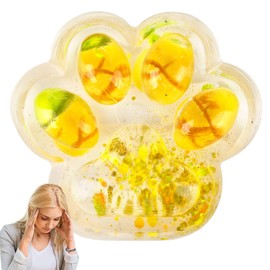 MUNSKT Squishy Giant Paw Toy, Cat Paw Toy, Anti-Stress Squishy Cat Paw Squishy Toy, Toy for Large Cats, Fidget Toys for (Pineapple)