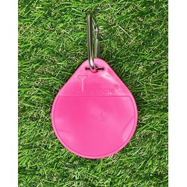 teemate Original Golf Tee Holder w/Clip-On Carabiner – Ideal for Wooden Tees/Bamboo Tees/Plastic Tees – Golf Bag Organiser Clip – Premium Golfing Accessories (Blue)