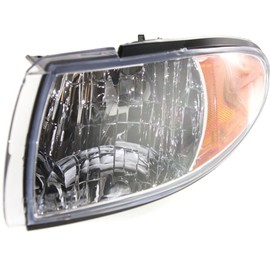 DAT AUTO PARTS Front Left Driver Side Lens Housing With Cornering Light Lamp Replacement For 1997-2003 Pontiac Grand Prix Clear & Amber Lens GM2520153 16521833