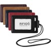 HAWEE Men's ID Card Holder, Card Case, Name Holder, Zipper,