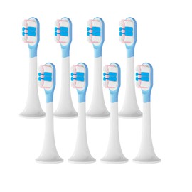 Replacement Toothbrush Heads Compatible with Xiaomi Mijia T300 T500 Series Sonic Electric Brush Handles 8 PCS (Pink, Medium2)