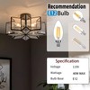 Star Flush Mount Ceiling Light Copper Close to Ceiling Lights
