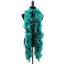 Fukang Feather Turkey Chandelle Feather Boa 72" 80 Gram (Hunter Green, 80g)