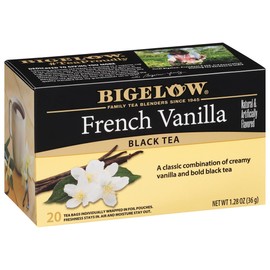Bigelow Tea French Vanilla Black Tea, Caffeinated, 20 Count (Pack of 6), 120 Total Tea Bags