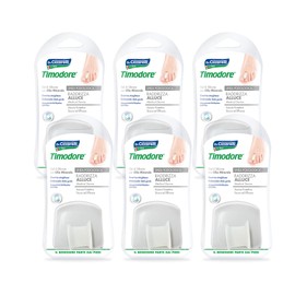 Timodore, Raddrizza Alluce, Aiuta il Riallineamento dell'Alluce Quando Accavallato, Distanzia il 1° e il 2° dito Evitando lo Sfregamento, 100% Made in Italy, Dermatologicamente Testato, 6 pz
