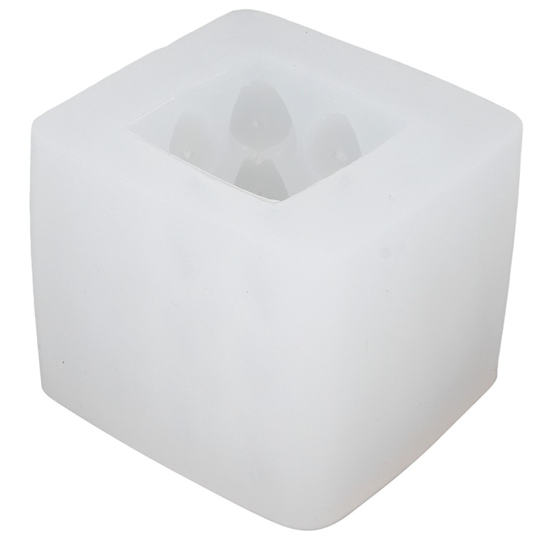 3D Heart Cube Aromatherapy Candle Silicone Mold Food Grade Candle