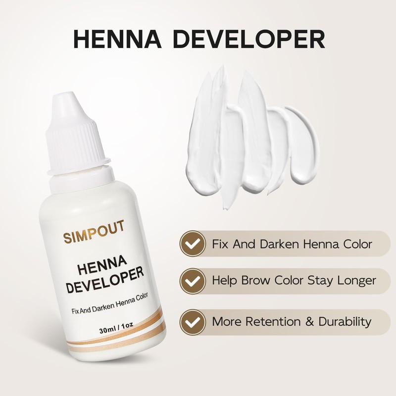 (Upgrade) Simpout Henna Hair Kit - 6 grams, Spot Color