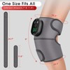 Cordless Heated Knee Massager with Vibration, Heated Knee Brace Wrap