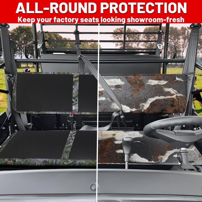 StarknightMT UTV Seat Covers 1680D for Mule PRO-FXT FX DXT