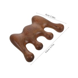 HONMEET Wooden Scalp Gua Comb for Hair Growth Ergonomic Sandalwood Massage Tool for Scalp Care Lightweight Portable Design for Men Women for Relaxation and Meridian