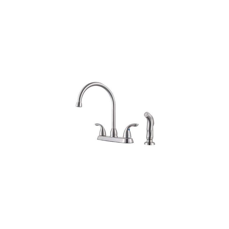 Pfister Pfirst Series Kitchen Sink Faucet with Side Sprayer, 2-Handle,