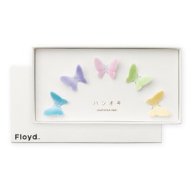 Floyd FL02-00908 Butterfly Chopsticks Rest, Approx. 1.6 x 1.2 inches (4 x 3 cm), Set of 5, Made in Japan