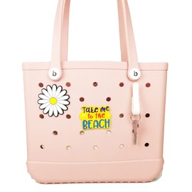 JULAI Charm-Zubehör für Bogg Bag – niedlicher dekorativer Charm, perfekt zum individuellen Gestalten Ihrer Taschen, Gummi-Strandtaschen-Zubehör, Charms, 3 Stück, one size for all, Gummi, Kein