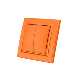 On/Off Switch 2 Way Wall Switch Orange Mechanical Wall Switch 86mm Standard Switch 10Amp 250V