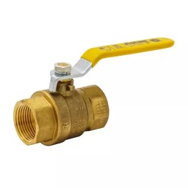 ProLine 1 in. x 1 in. Brass FPT Full Port Packing Gland Ball Valve 600 PSI
