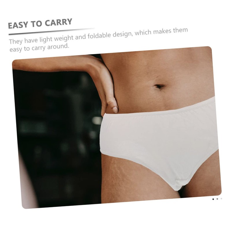 Kisangel 5pcs Women's Cotton Maternity Briefs Pack Seamless Disposable Briefs