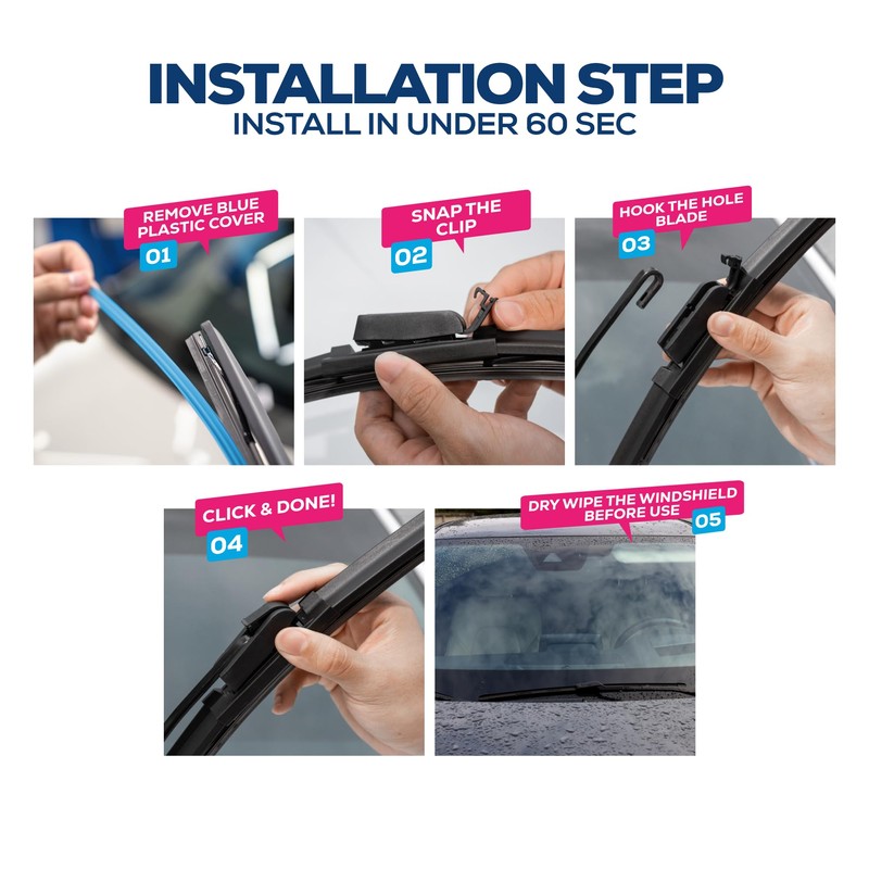 Trapo - 26” Hydrophobic Front Windshield Wiper Blade - Universal