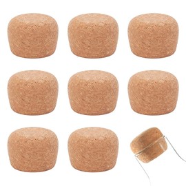 OLYCRAFT 8Pcs Wooden Cork Stoppers 1.5~1.8 Inch Cork Bottle Stoppers Wooden Tapered Cork Wood Corks Lid Replacement Bottle Stopper Cork for Wide Mouth Bottle Glass Bottle Accessories - 1.2 Inch Thick