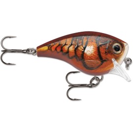 Rapala Balsa Xtreme Brat Hard Bait Lure, Freshwater, Size 06, 2" Length, 6' Depth, 3/8 oz, Blaze, Package of 1