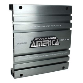 Pyramid PB918 2000 Watt MOSFET 2-Channel Car Audio Power Amplifier and Soundstorm AKS8 Complete 8 Gauge Car Audio Amplifier Wiring Installation Kit