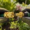 3/4-Inch Brass Garden Hose Quick Connect Fitting Set