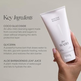 Doctor Rogers - Gel limpiador hidratante suave para todo tipo de piel, elimina el maquillaje y las impurezas, no comedogénico, sin fragancia, 5 onzas 