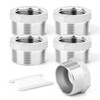TAISHER 5 PCS 304 Stainless Steel Reducer Hex Bushing, 1"