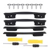 2Pcs Flexible Strap Black Suitcase Luggage Replacement Handle (2 pcs)