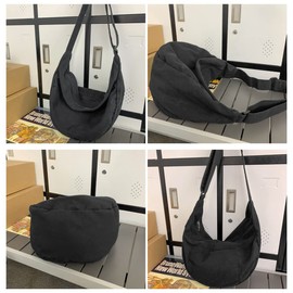 FRVXO Canvas Crossbody Bag for Women and Men Trendy Messenger Bag Casual Shoulder Bag Weekend Shopping Work, Green