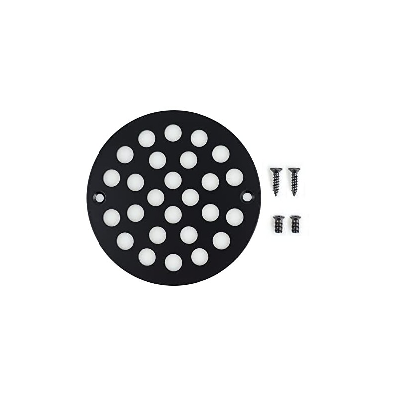 Poyde 4 Inch Screw-in Round Shower Drain Cover Replacement Floor
