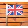 Ckexin 25Pack Small British UK Flag Handheld Mini Britain Flag